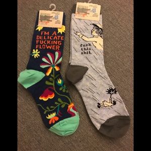 Pair of Blue Q socks